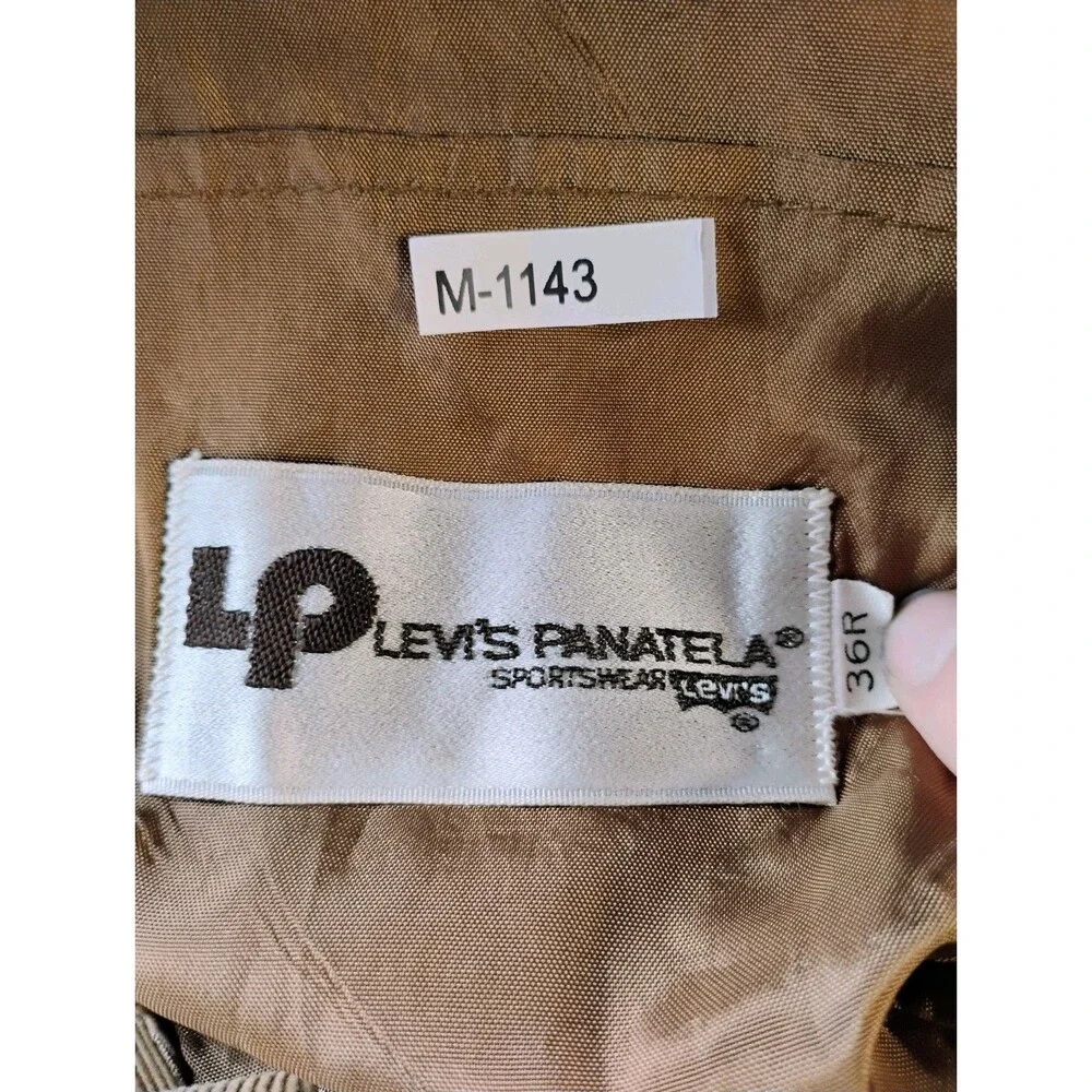 Levis Red Tab Jacket Womens Small Brown Corduroy Military Blazer Button Pockets